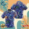 Gengar Pattern Pokemon Button Up Anime Ape Hawaiian Shirt