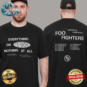 Foo Fighters Every Thing Or Nothing At All Two Sides Print Vintage T-Shirt