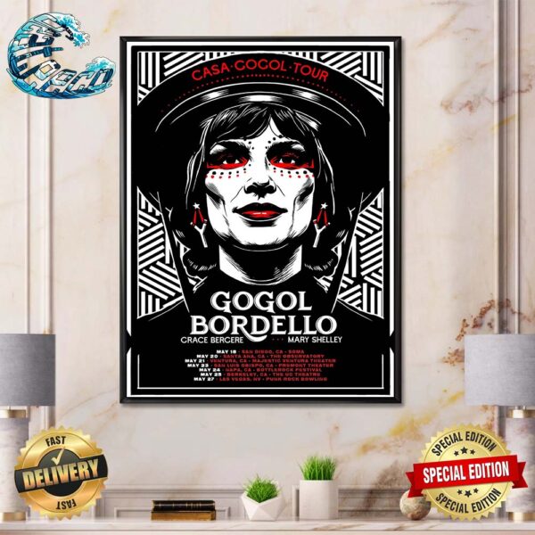 Gogol Bordello Casa Gogol Tour 2024 Zablotsky Home Decor Poster Canvas