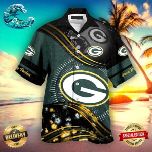 Green Bay Packers NFL Hawaiian Shirt Beach Shorts