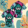 Dancing Squid Aloha Splatoon Button Up Anime Ape Hawaiian Shirt