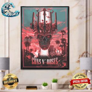Guns N Roses Artist Series Juan Ramos Skull Goddess Gig Poster Canvas