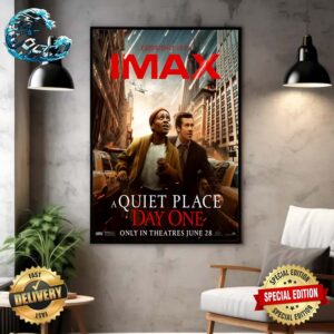 IMAX Poster For A Quiet Place Day One Releasing In Theaters On June 28 Home Decor Poster Canvas