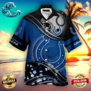 Indianapolis Colts NFL Hawaiian Shirt Beach Shorts