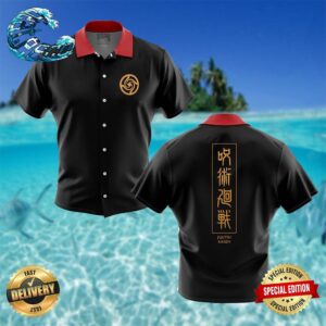 Itadori Jujutsu Kaisen Button Up Hawaiian Shirt