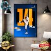 Congrats Jacos DeGrom On 10 Years Of MLB Service Time Home Decor Poster Canvas