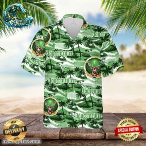 Jagermeister Hawaiian Sea Island Pattern Hawaiian Shirt