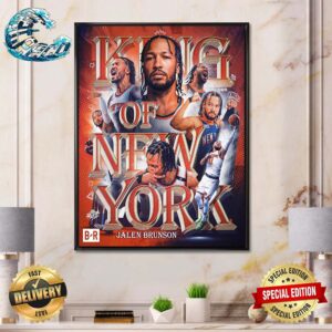 Jalen Brunson King Of New York And The Knicks Takedown Philadelphia 76ers Advances Poster Canvas