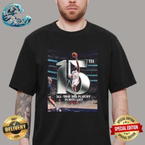 James Harden Surpassed Hakeem Olajuwon For 15th Place On The NBA  All-Time Playoff Points List T-Shirt