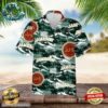 Jameson Hawaiian Button Up Shirt Palm Leaves Pattern Party