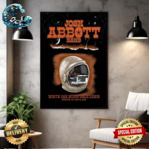 Josh Abbott Poster Band White Oak Music Hall Lawn In Houston TX On May 31 2024 Poster Canvas