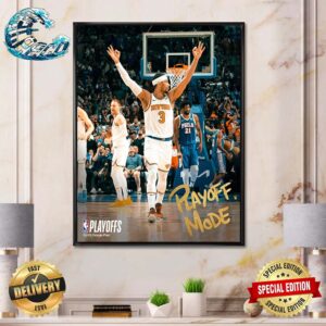Josh Hart Clutch Three New York Knicks Advance To The Eastern Conference Semifinals Poster Canvas
