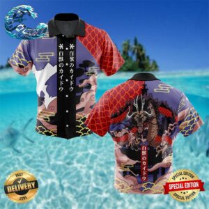 Kaido Pattern One Piece Button Up Hawaiian Shirt