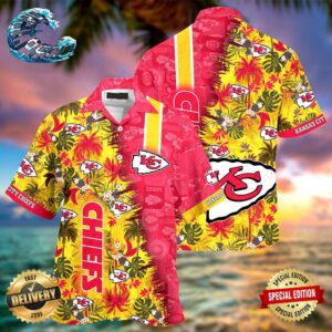 Kansas City Chiefs NFL Hawaiian Shirt Beach Shorts
