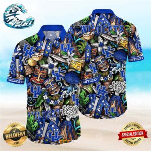 Kentucky Wildcats Ncaa Mens Floral Special Design Hawaiian Shirt