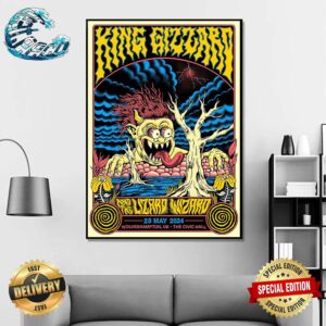 King Gizzard And The Lizard Wizard Poster At The Civic Hall In Wolverhampton UK On May 29 2024 Home Decor Poster Canvas