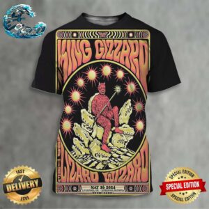 King Gizzard And The Lizard Wizard Poster Official Limited Edition At Liverpool Olympia In Liverpool UK On May 26 2024 All Over Print Shirt