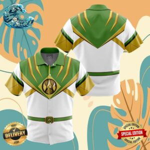 Lord Drakkon Mighty Morphin Power Rangers Button Up Anime Ape Hawaiian Shirt