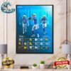 NFL 2024 Season Schedule Full Los Angeles Chargers Wall Decor Poster Canvas