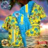 Los Angeles Chargers NFL Color Hibiscus Button Up Hawaiian Shirt