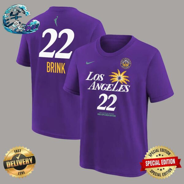 Los Angeles Sparks Cameron Brink Nike Purple 2024 WNBA Draft Name And Number Vintage T-Shirt