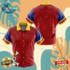 Luffy Pattern One Piece Button Up Anime Ape Hawaiian Shirt