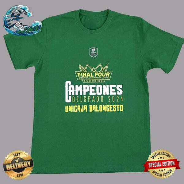 Malaga Unicaja Camisetas Campeones BCL De La Basketball Champions League 2024 Premium T-Shirt