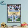 Erling Haaland Manchester City Two Seasons Two Titles Two Golden Boots Wall Decor Poster Canvas