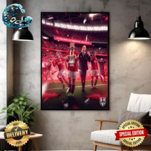 Manchester United 2024 Champions Emirates FA Cup Final Wall Decor Poster Canvas