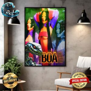Megan Thee Stallion Announces New Single BOA Curse Of Thee Serpent Woman Out This Friday May 10th Home Decor Poster Canvas