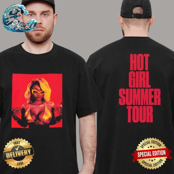 Megan Thee Stallion Official Merch Hot Girl Summer Tour Two Sides Print Vintage T-Shirt