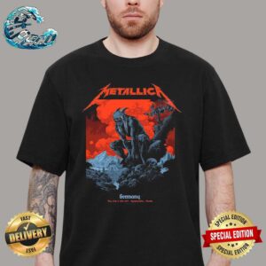 Metallica Germany Official Poster For The Munich Pop Up M72 Tour At Olympiastadion In Munich On May 24 And 26 2024 Premium T-Shirt