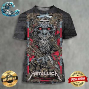 Metallica M72 World Tour Killer Poster For The Second Show Of The European Run In Munich Germany At Olympiastadion On 26th May 2024 All Over Print Shirt