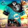 Miami Dolphins NFL Color Hibiscus Button Up Hawaiian Shirt