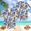 Milwaukee Brewers America Flag Tropical Floral MLB Aloha Hawaiian Shirt Beach Shorts Custom Name For Men Women