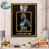 Philadelphia 76ers Guard Tyrese Maxey Is The Recipient Of The George Mikan Trophy As The 2023-24 KIA NBA Most Improved Player Poster Canvas
