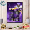 NFL 2024 Season Schedule Full Detroit Lions Wall Decor Poster Canvas