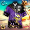 Minnesota Vikings Nfl Color Hibiscus Button Up Hawaiian Shirt