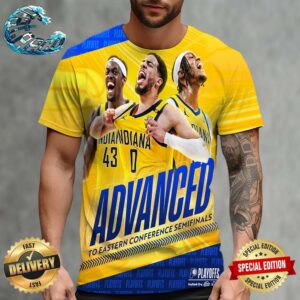 NBA Playoffs Indiana Pacers Advance To The Eastern Conference Semifinals All Over Print Shirt