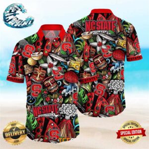 NC State Wolfpack Ncaa Mens Floral Special Design Hawaiian Shirt