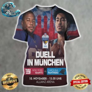 NFL 2024 Munich Game Duell In Munchen New York Giants Vs Carolina Panthers On November 10 In Allianz Arena All Over Print Shirt