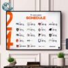 Denver Broncos NFL 2024 Season Schedule Home Decor Poster Canvas