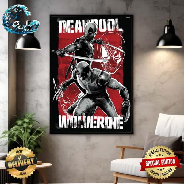 New Art For Deadpool And Wolverine Gift For Fan Wall Decor Poster Canvas