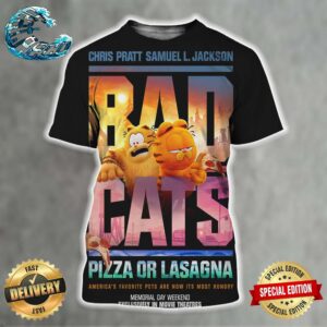 New Bad Boys Themed Poster For The Garfield Movie All Over Print Shirt
