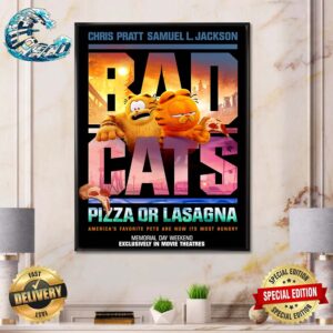 New Bad Boys Themed Poster For The Garfield Movie Home Decor Poster Canvas