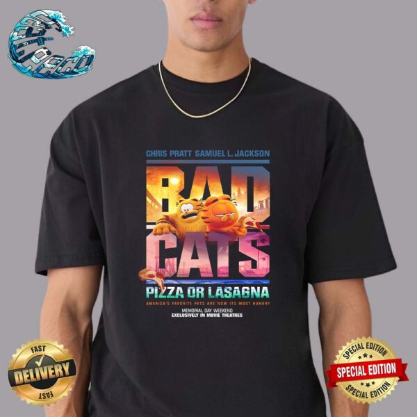 New Bad Boys Themed Poster For The Garfield Movie Premium T-Shirt