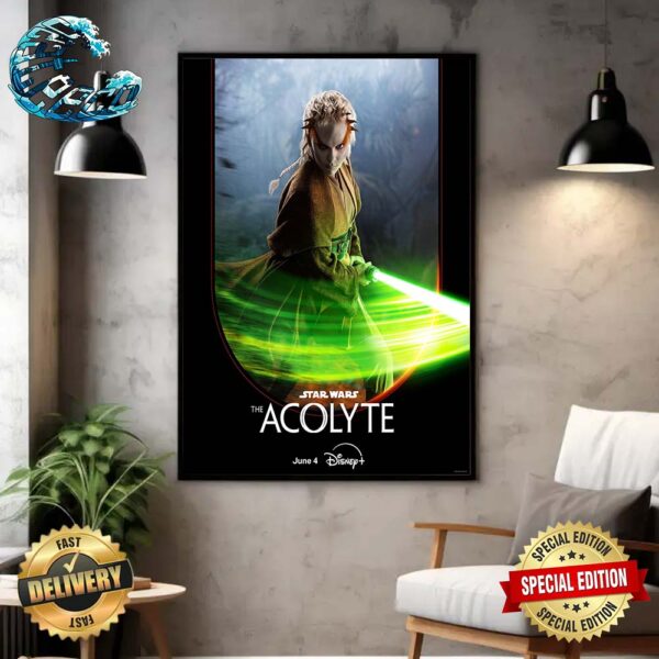 New Character Jecki Lon Poster For Star Wars The Acolyte Premiering On Disney+ On June 4 Home Decor Poster Canvas