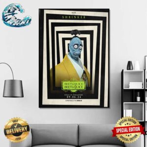 New Character Posters For Beetlejuice 2 Featuring Bob Releasing In Theaters On September 6 2024 Home Decor Poster Canvas