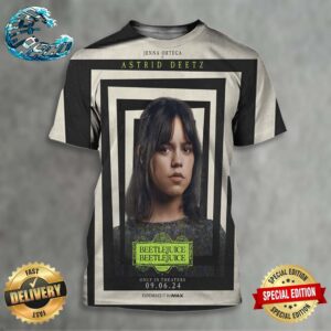 New Character Posters For Beetlejuice 2 Featuring Jenna Ortega Releasing In Theaters On September 6 2024 All Over Print Shirt