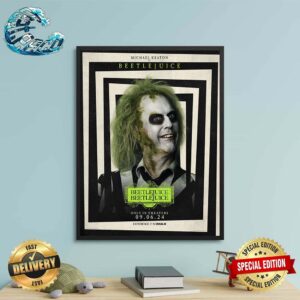 New Character Posters For Beetlejuice 2 Featuring Michael Keaton Releasing In Theaters On September 6 2024 Wall Decor Poster Canvas